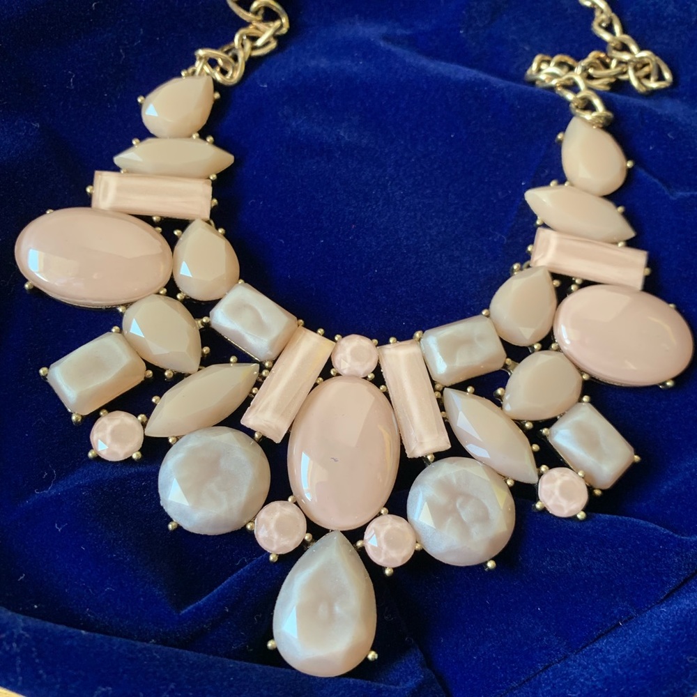 Pink and Gold Statement Necklace